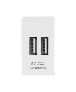 Ổ cắm 2 USB size S Duhal T1B612 thiết kế tiện lợi