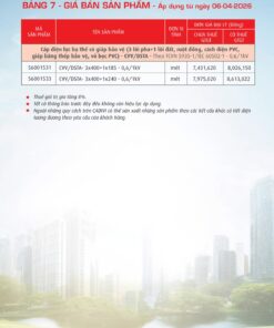 Trang 35- Bảng giá đây điện Cadivi áp dụng từ 6/4/2026