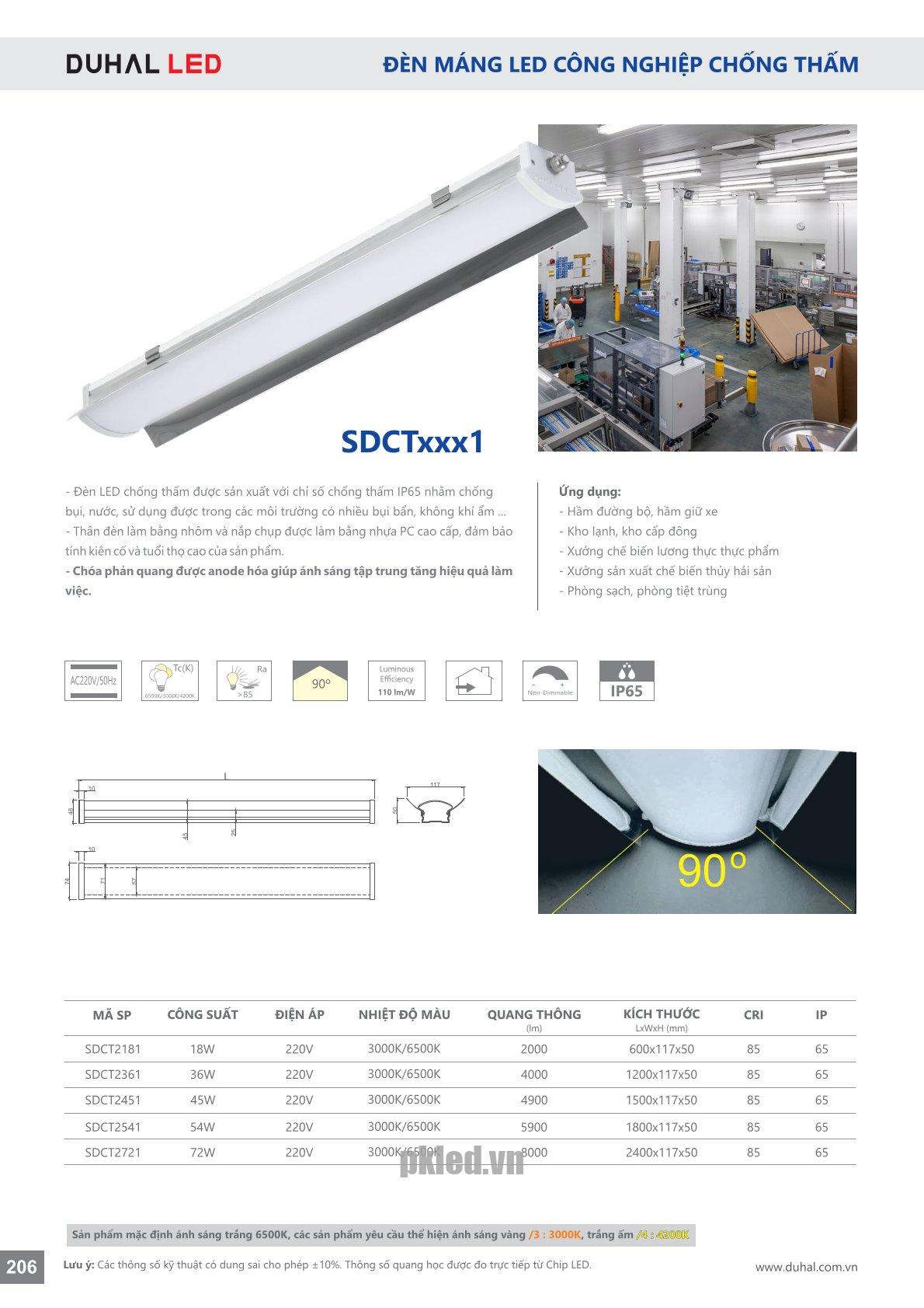 Trang 206- Tài liệu kỹ thuật đèn led Duhal series SDCT