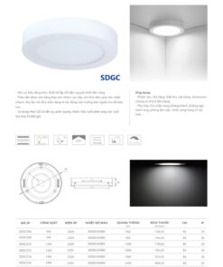 Trang 36- Tài liệu kỹ thuật đèn led Duhal series SDGC