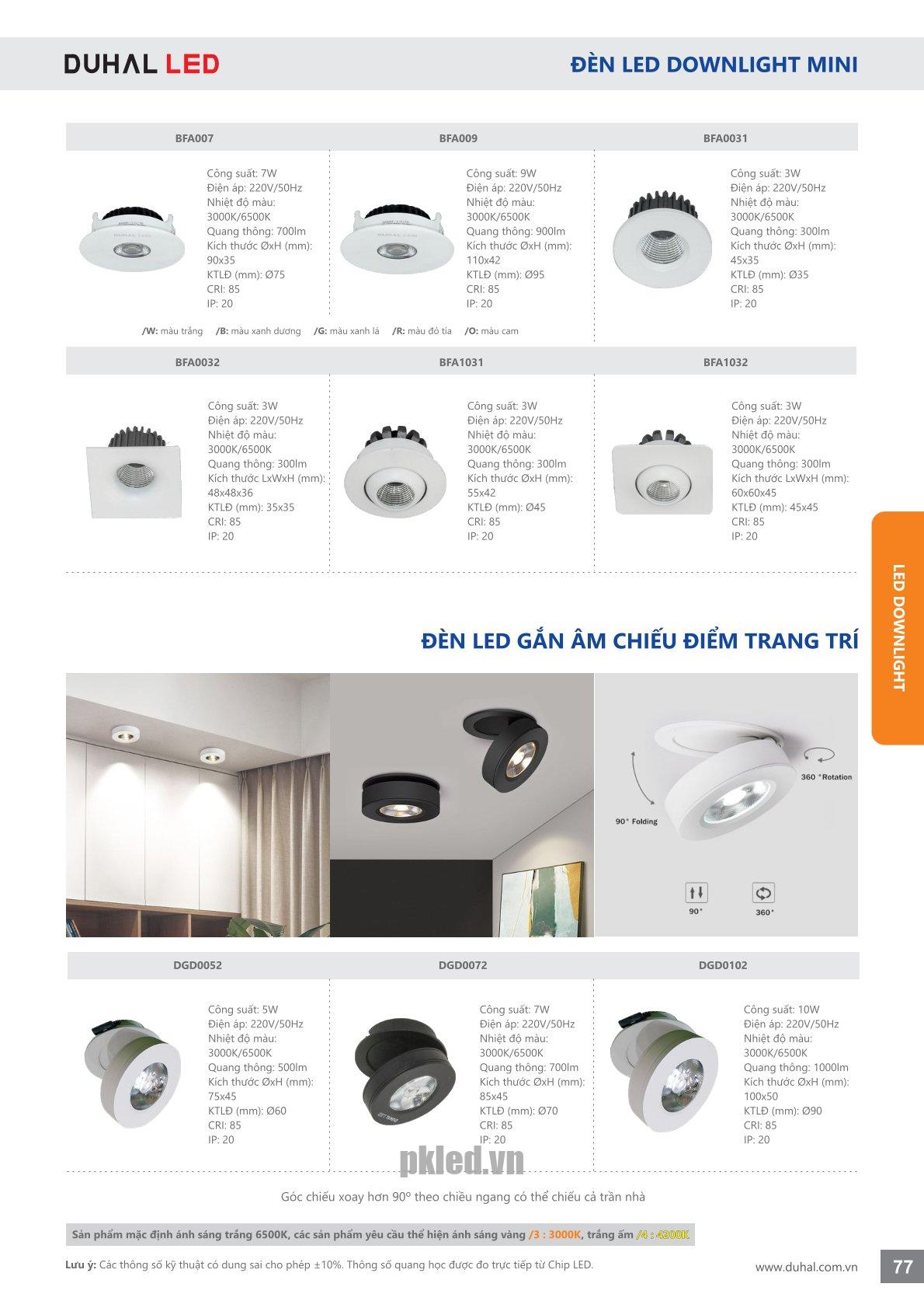 Trang 77- Tài liệu kỹ thuật đèn led Duhal series BFA
