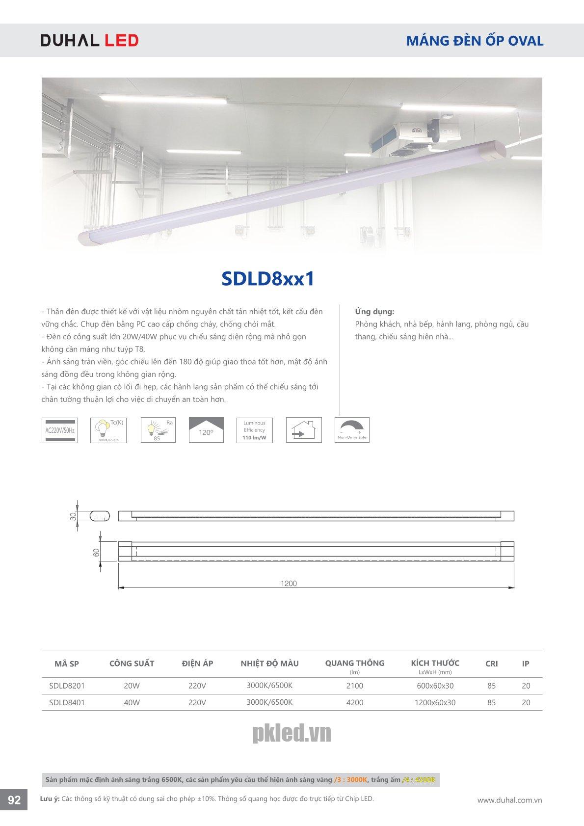 Trang 92- Tài liệu kỹ thuật đèn led Duhal series SDLDxxx1